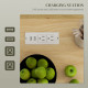 Rolling Island with Wheels for Kitchen, Kitchen Island on Rollers with Power Outlets, Drawer and Doors