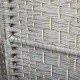 6 Ft Tall Folding Room Divider, 4 Panel Portable Privacy Screen, Hand-Woven Partition Wall Divider, Mixed Grey