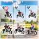 Qaba 6 in 1 Toddler Tricycle with Parent Push Handle, Canopy, Storage Baskets, Cupholder, Pink