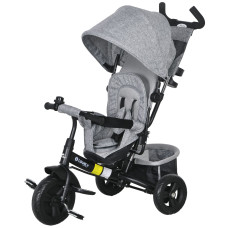 Qaba 6 in 1 Tricycle for Toddler 1-5 Years with Parent-Push Handle, Grey