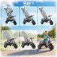 Qaba 6 in 1 Tricycle for Toddler 1-5 Years with Parent-Push Handle, Grey