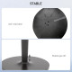 Standing Desk Stool, Ergonomic Wobble Chair, Adjustable Leaning Stool for Office Desks, with Rocking Motion, Black