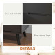 Modern Nightstand, Night Table with 2 Drawers, Bed End Table with Solid Wood Legs for Bedroom