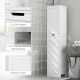 Freestanding Bathroom Cabinet with Drawer and 2 Doors, Tall Bathroom Cupboard for Kitchen, Study, Living Room