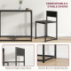 Dining Table Set, Industrial Dining Set for 2, Kitchen Table and Chairs for Small Space, Dining Room Table with Chairs