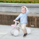 Qaba Toddler Balance Bike for 12–36 Months with Adjustable Seat, Removable Basket, 4 Silent Wheels, Pink