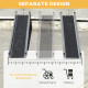 Telescopic Wheelchair Ramp, 8ft, 600 lbs, Aluminium Threshold Ramp, 2 Pack, for Home Steps, Mobility Scooters, Stairs