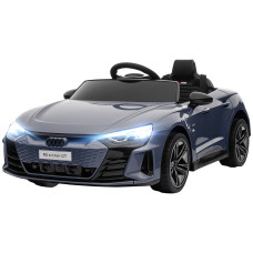 12V Ride-On Toy Car with Remote Control, 3.1 MPH Electric Vehicle for Kids with Suspension System, Working Horn, Grey