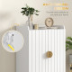 Entryway Shoe Storage Cabinet, Narrow Shoe Cabinet with Adjustable Shelves and Open Shelf for 15 Pairs of Shoes, White
