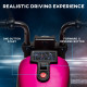 6V Kids’ Ride-On Motorcycle with Training Wheels, Foot Pedal, Headlight, Music, Forward/Reverse, Single-Button Start, Pink