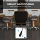 Modern Hydraulic Moon Salon Stool Rolling Swivel Chair Massage Spa Tattoo Pub Bar Stool, Grey