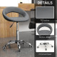 Modern Hydraulic Moon Salon Stool Rolling Swivel Chair Massage Spa Tattoo Pub Bar Stool, Grey