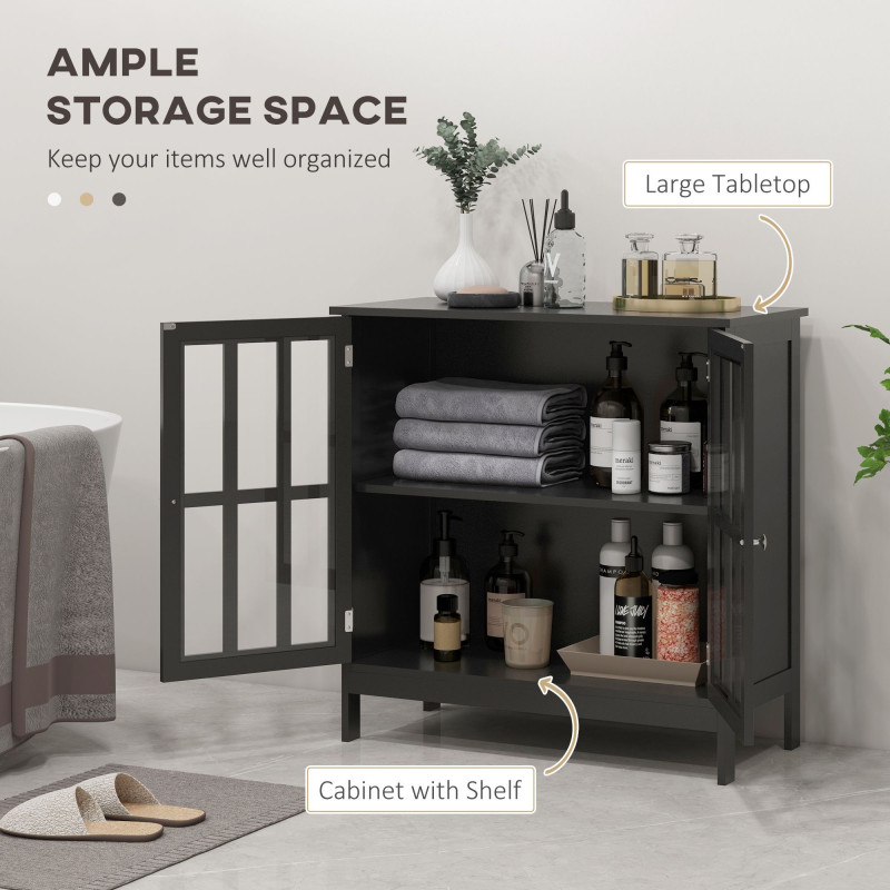 Kitchen Buffet Cabinet with 2 Doors, Modern Sideboard for Dining Room, Hallway, Living Room, Black