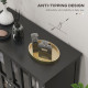 Kitchen Buffet Cabinet with 2 Doors, Modern Sideboard for Dining Room, Hallway, Living Room, Black