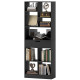 Tall Bookshelf with Drawer, Freestanding Bookcase for Bedroom, Living Room, Home Office, Black