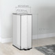 5.3 Gallon Stainless Steel Kitchen Garbage Can with Soft-close Lid, Foot Pedal, Fingerprint-Proof, Silver