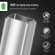 5.3 Gallon Stainless Steel Kitchen Garbage Can with Soft-close Lid, Foot Pedal, Fingerprint-Proof, Silver