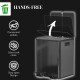 Dual Garbage Bin, Soft-Close Trash Can with Foot Pedal, 2 x 20 Liter Garbage Can with Removable Inner Buckets, Black
