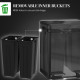 Dual Garbage Bin, Soft-Close Trash Can with Foot Pedal, 2 x 20 Liter Garbage Can with Removable Inner Buckets, Black