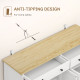 Modern Sideboard, Buffet Cabinet with Storage Drawers, Adjustable Shelves for Living Room, Dining Room, Entryway, White