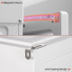 Portable Wardrobe, Foldable Clothes Storage Organzier with 8 Compartments, Magnet Doors, White