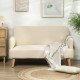 Velvet Feel Fabric 2 Seater Sofa, Small Sofa Loveseat with 8.3