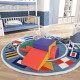 Qaba 4 Piece Foam Play Set for Toddlers and Children, Classic Colour