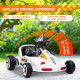 Qaba 6V Electric Go Kart for Aged 3-5 Kids with Music, Light, Horn, White