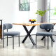 2 Pieces Kitchen Chairs, Modern Dining Chairs w/ Berber Fleece Upholstery and Steel Legs for Living Room, Grey