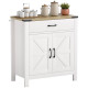 Sideboard Buffet Cabinet, Farmhouse Kitchen Storage Cabinet w/ Drawer and Shelf for Living Room, Entryway