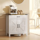 Sideboard Buffet Cabinet, Farmhouse Kitchen Storage Cabinet w/ Drawer and Shelf for Living Room, Entryway