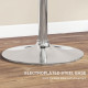 Adjustable Bar Table for 2, Round Pub Table with PE Rattan Top and Steel Base for Home Bar, Small Dining Room, Grey