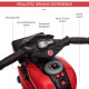 Kids Electric Pedal Motorcycle Ride-On Toy, 6V Battery Powered with Music, Horn & Headlights, Motorbike for Girls and Boys, Red