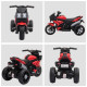Kids Electric Pedal Motorcycle Ride-On Toy, 6V Battery Powered with Music, Horn & Headlights, Motorbike for Girls and Boys, Red