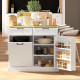 Hidden Trash Cabinet Island with Storage
