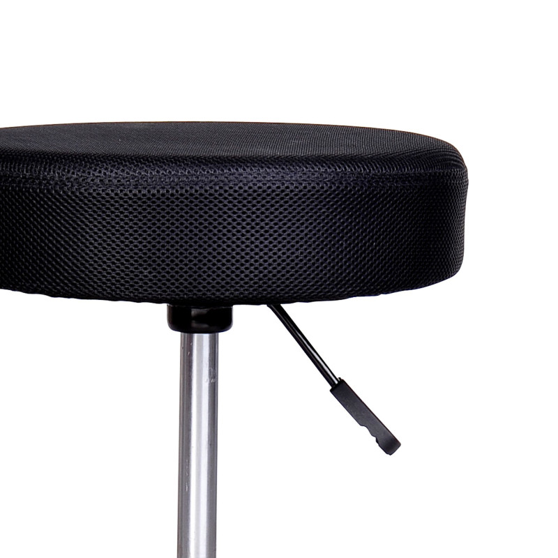 Adjustable Hydraulic Swivel Massage Salon Stool Facial Spa Tattoo Saddle Chair with 3 Changeable Seat Covers, Red/White/Black