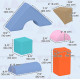 Qaba 11 Piece Soft Play Equipment for Kids 6-72 Months, Light Colour