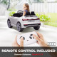 Qaba 12V Battery Powered Kids Electric Car, Audi Q8 etron Sportback Licensed Ride on Car w/ Remote Control, White