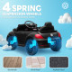 Qaba 12V Volkswagen Beetle Licensed Electric Car for Kids w/ Remote Control, 4 Spring Suspension Wheels, Soft Start, Black