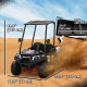Qaba 24V 2 Seater Electric Car for Kids w/ Remote Control, 4 Wheels Spring Suspension, Soft Start, Storage, Sunshade, Black
