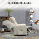 Lift Chair for Seniors, Microfibre Upholstered Power Recliner Chair with Remote, Quick Assembly, Cream White