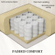 Lift Chair for Seniors, Microfibre Upholstered Power Recliner Chair with Remote, Quick Assembly, Cream White