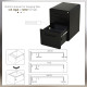 Lockable File Cabinet, Steel Filing Cabinet on Wheels for Legal, A4, Letter Size, Home Office