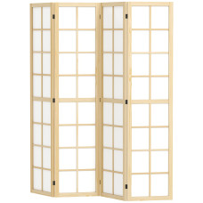 4 Panel Room Divider, 5.6 ft Folding Wall Divider Room Partition for Home Office, Bedroom, Living Room