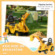 NO POWER 3 in 1 Ride On Toy Excavator Digger Scooter Pulling Cart Pretend Play Construction Truck