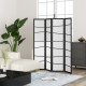 5.6ft Folding Room Divider, 4 Panel Wall Partition with Wood Frame for Bedroom, Home Office, White