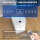 8000 BTU Portable Air Conditioner with Fan & Dehumidifier Mode, Quiet AC Unit with Remote Control, 24-Hour Timer, White