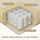 L Shaped Couch, L Shape Sofa with Chaise Lounge and Spring Cushion for Living Room, Bedroom, Beige