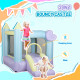 Qaba Inflatable Bounce House with Blower, Slide, Outdoor & Indoor Bouncy Castle for Kids Ages 3-8, 98