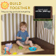 Qaba Kids Sandbox with Full Covered Canopy, Bench Seats, Bottom Liner, for Ages 3-6, 56